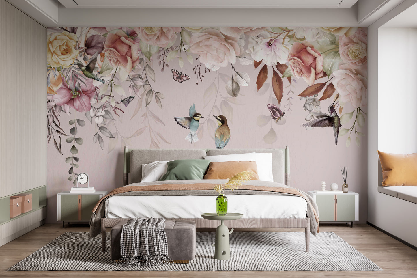 Vintage Blossoms Wall Mural