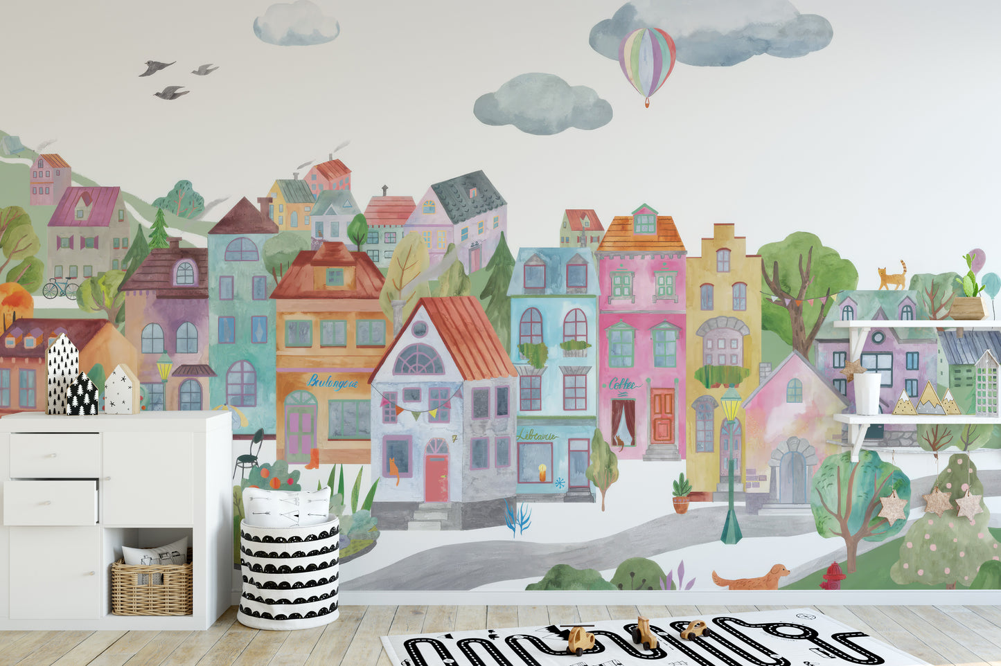 Vibrant City Wall Mural