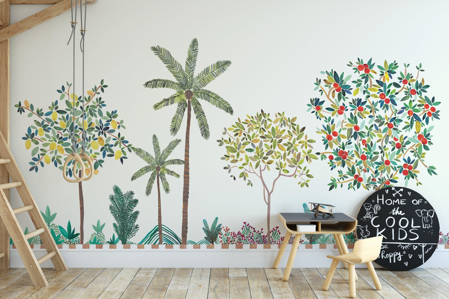 Colorful Tree Wall Mural - Giffywalls