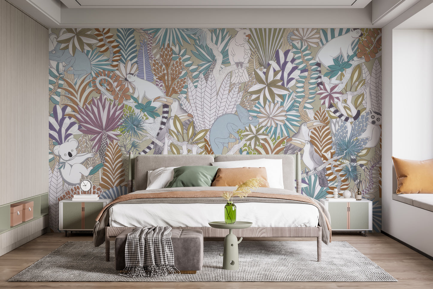 Exotic Jungle Wall Mural