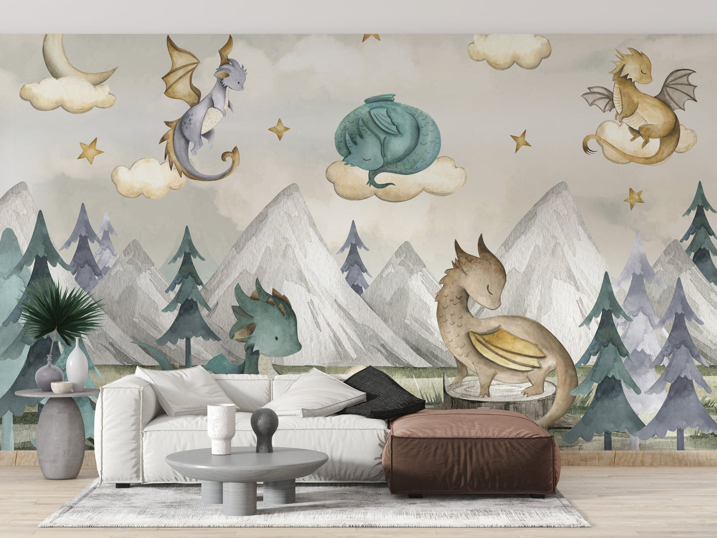 Dragon Fantasy World Wallpaper Mural