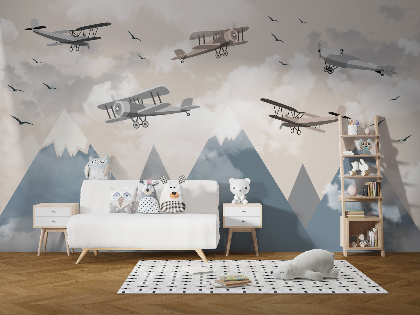 Vintage Aircraft Wall Mural