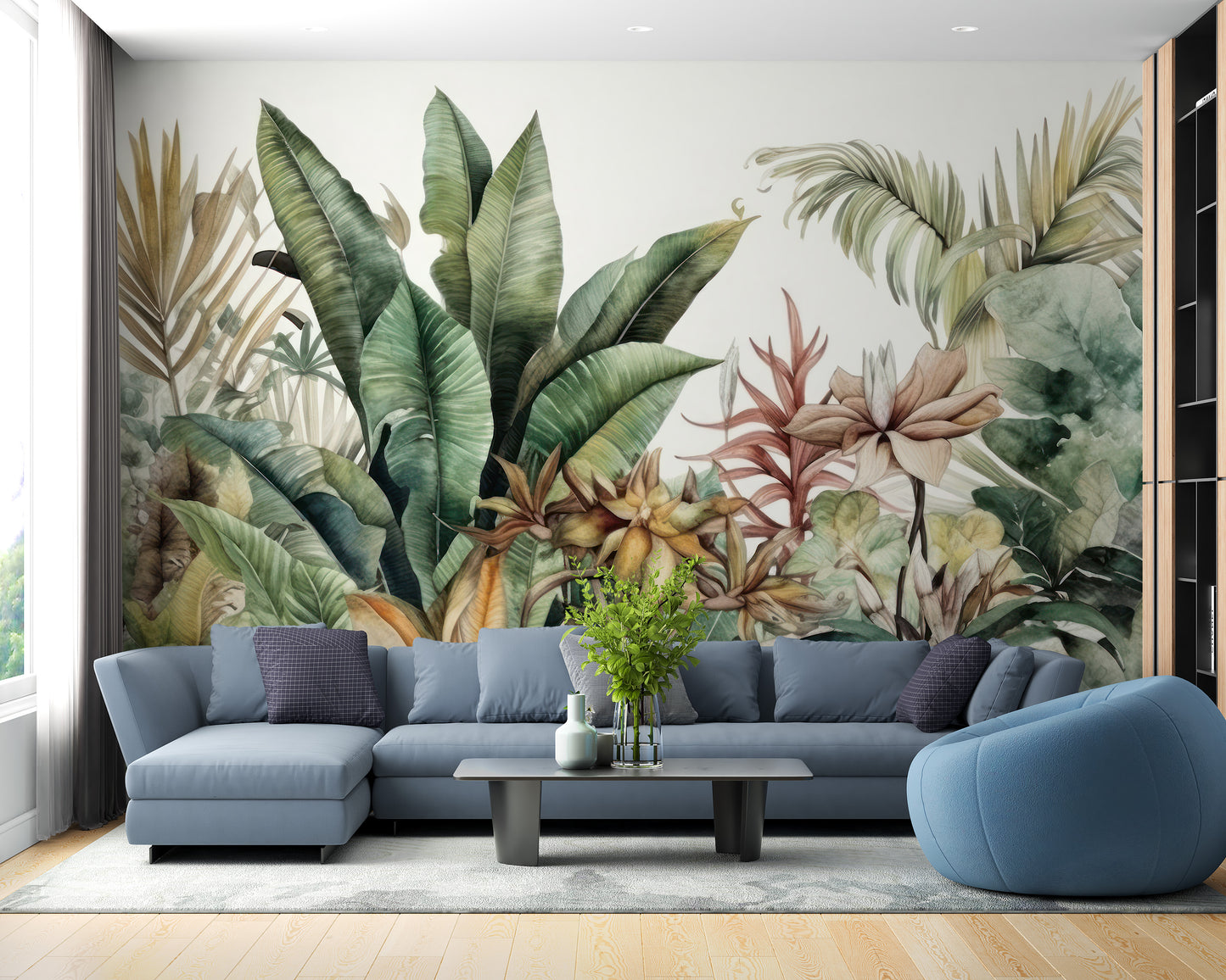 Exotic Greenery Wall Mural