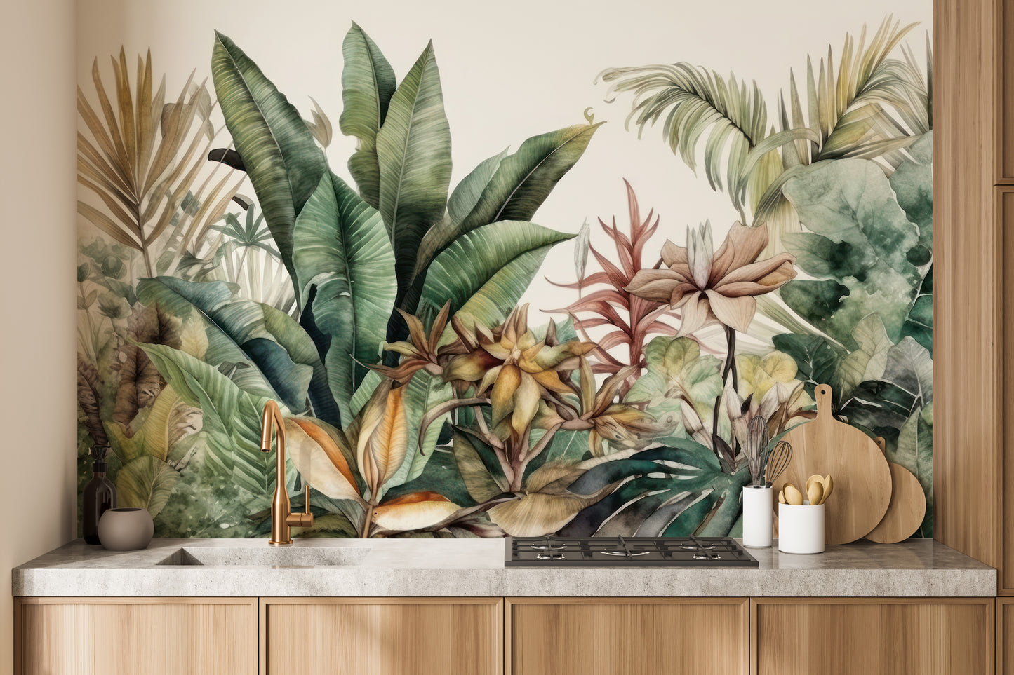 Exotic Greenery Wall Mural