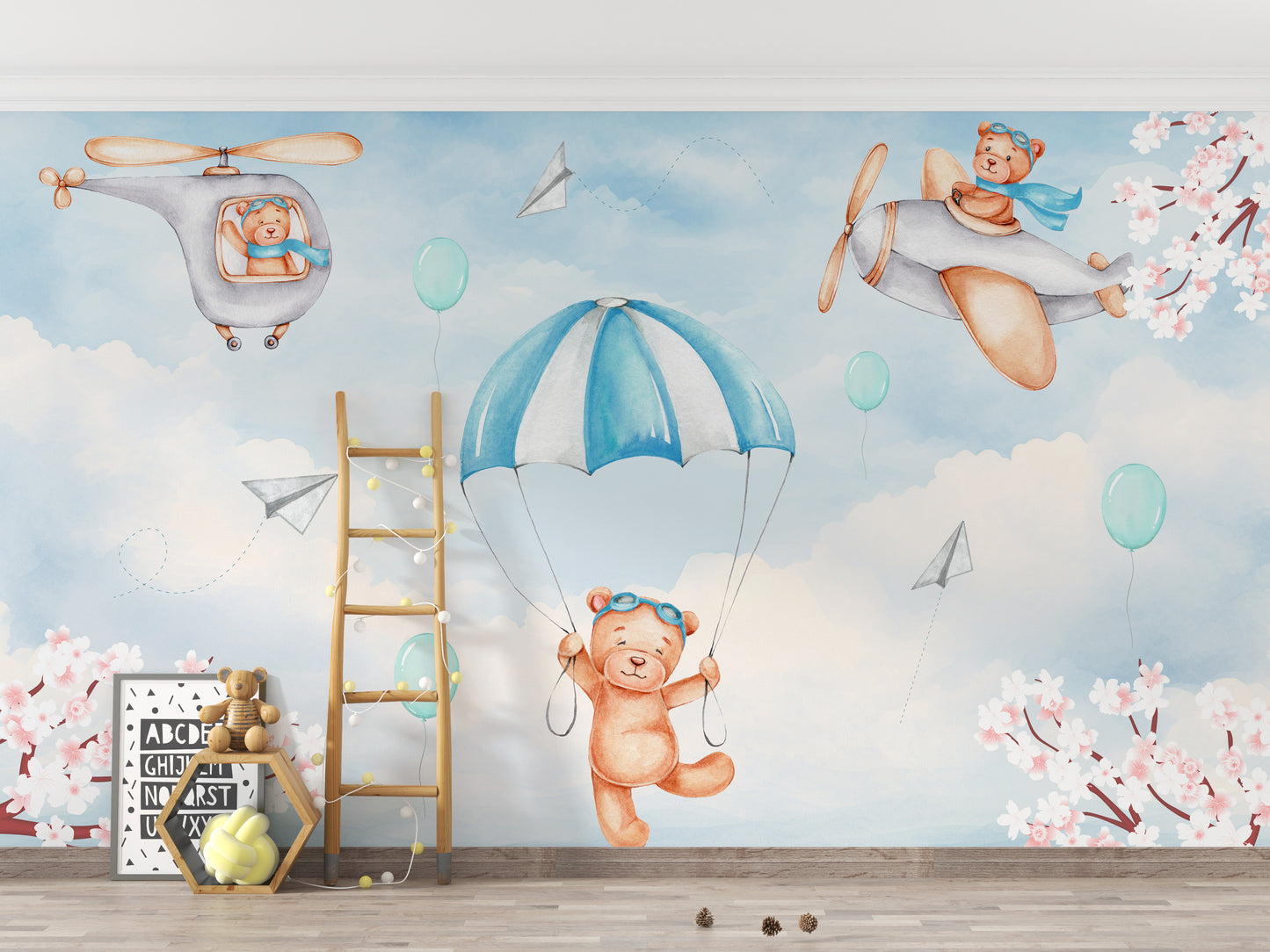 Dreamy Sky Adventure Wall Mural - Giffywalls