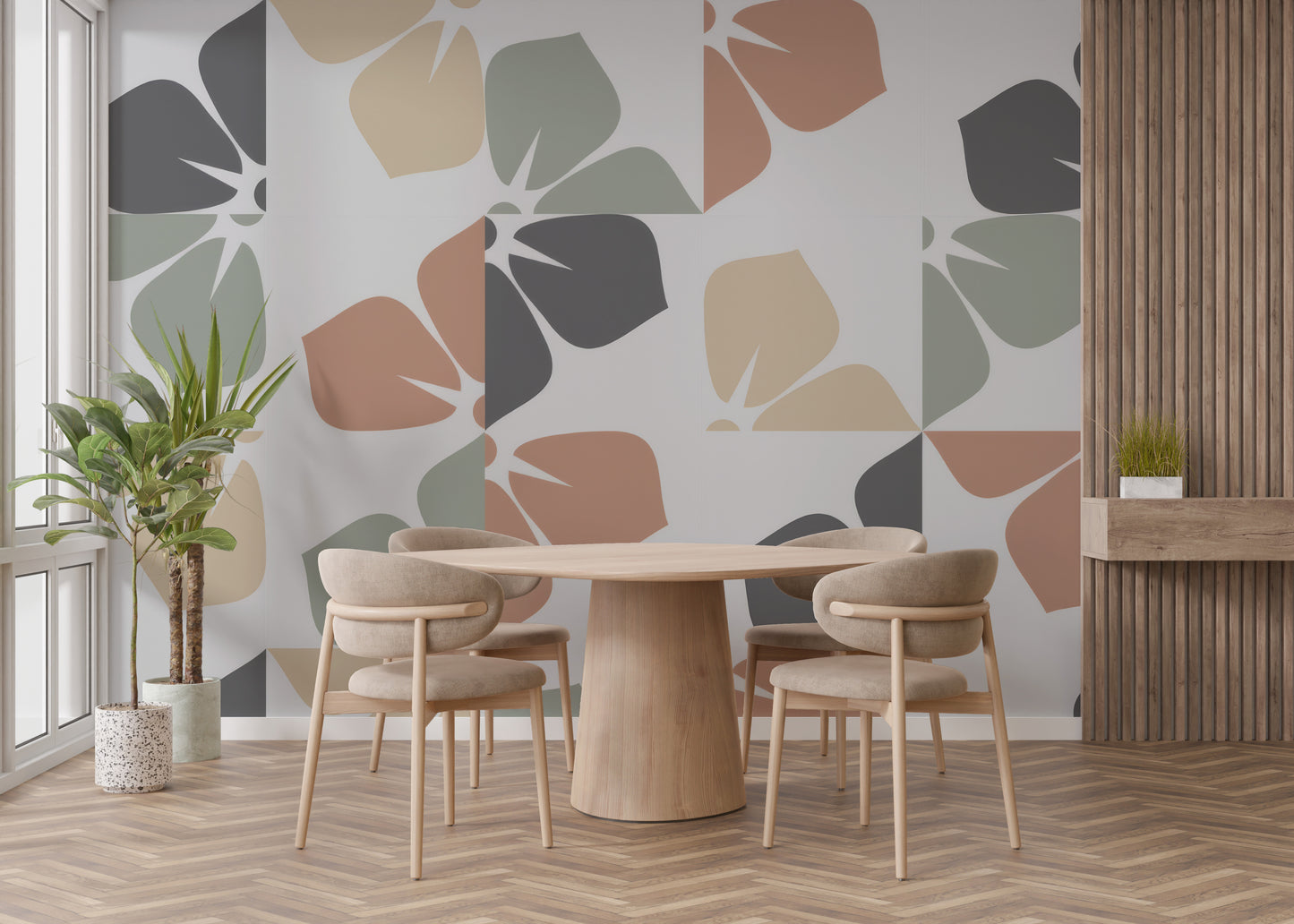 Abstract Foliage Wall Mural