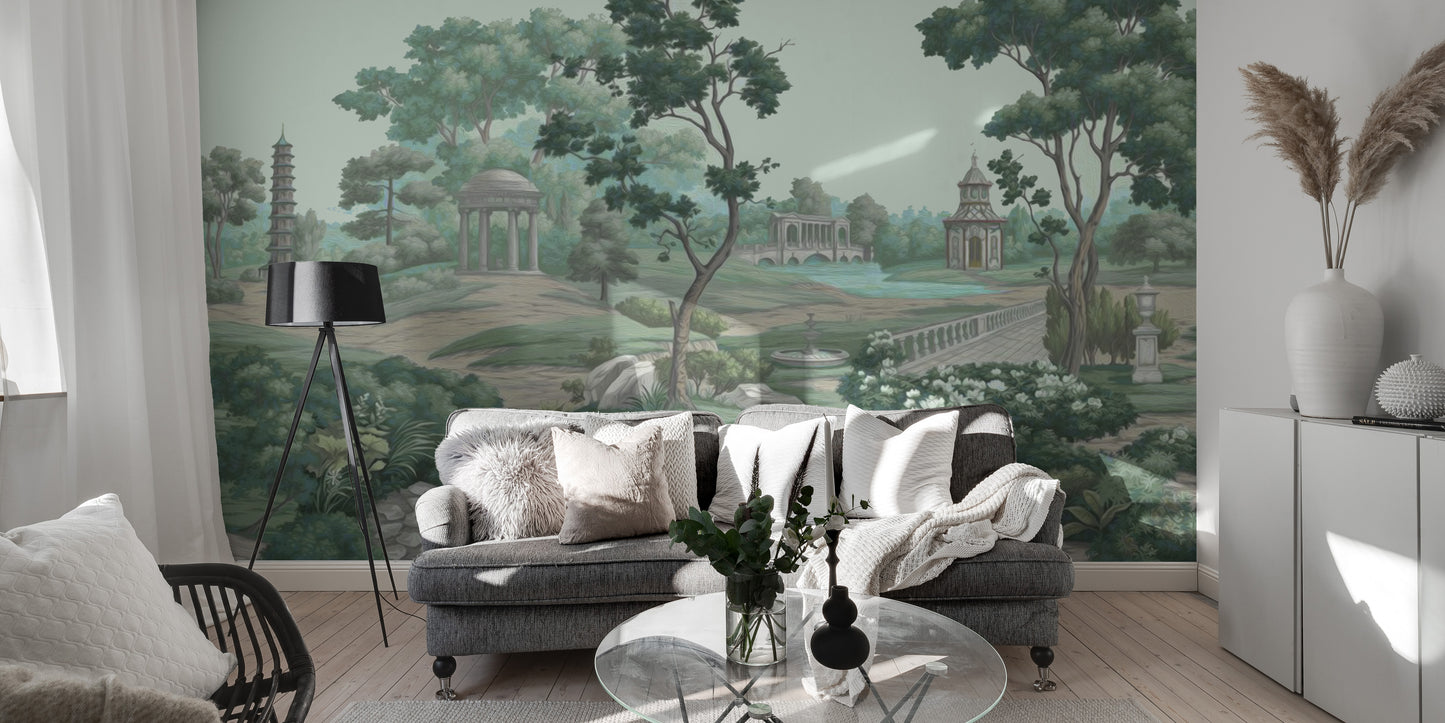 Green Garden Wall Mural