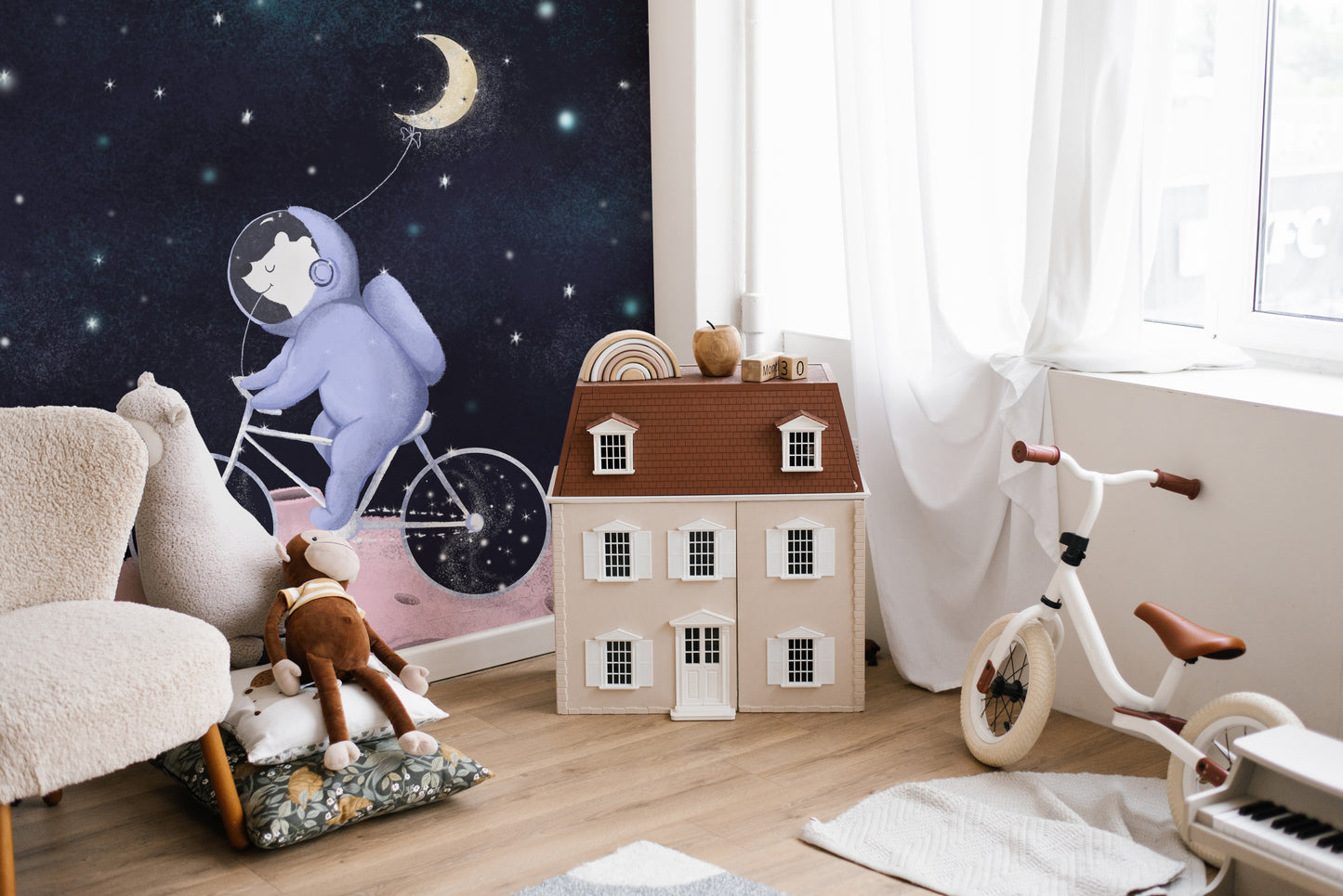 Moonlight Friends Wall Mural