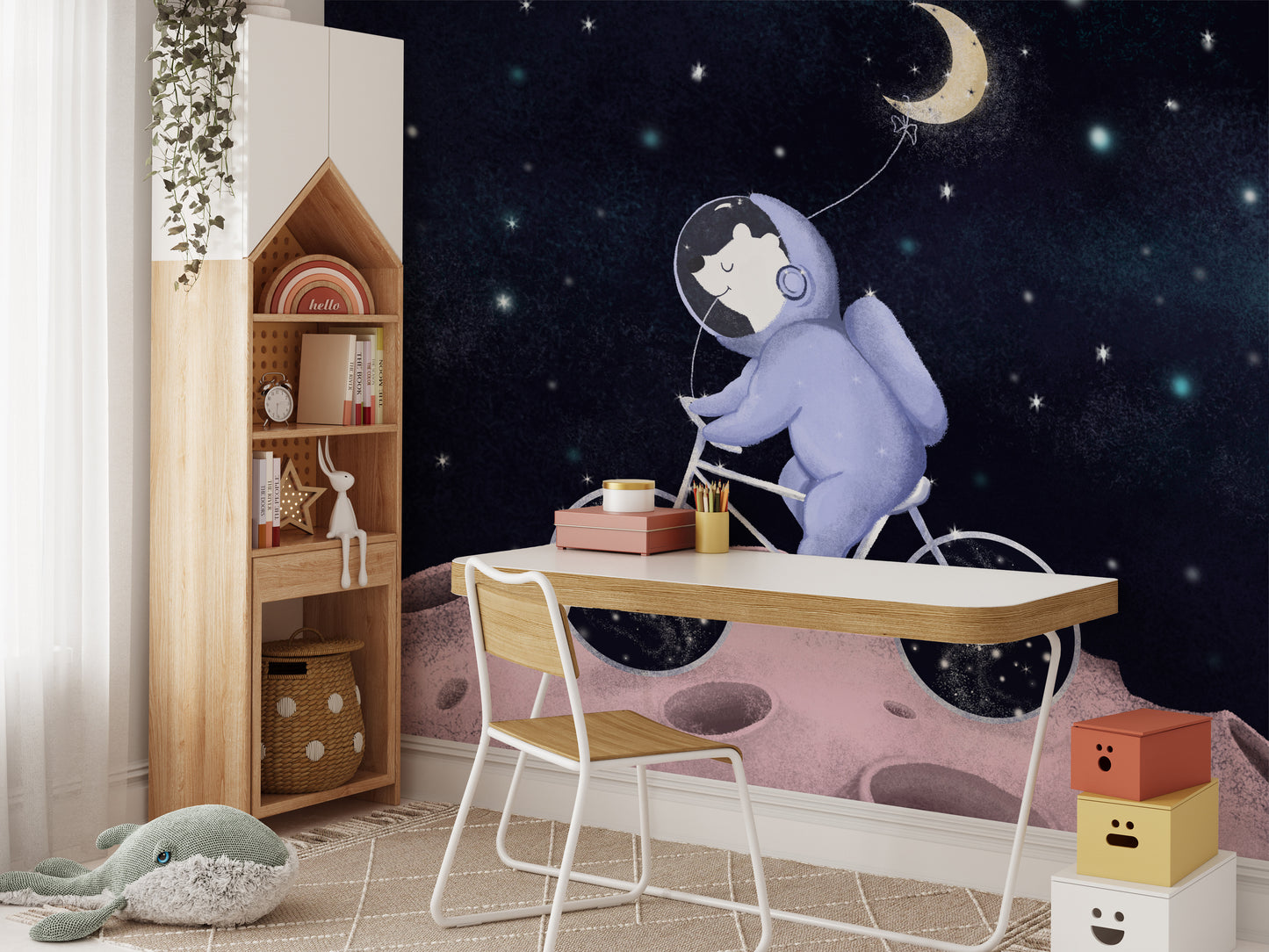 Moonlight Friends Wall Mural