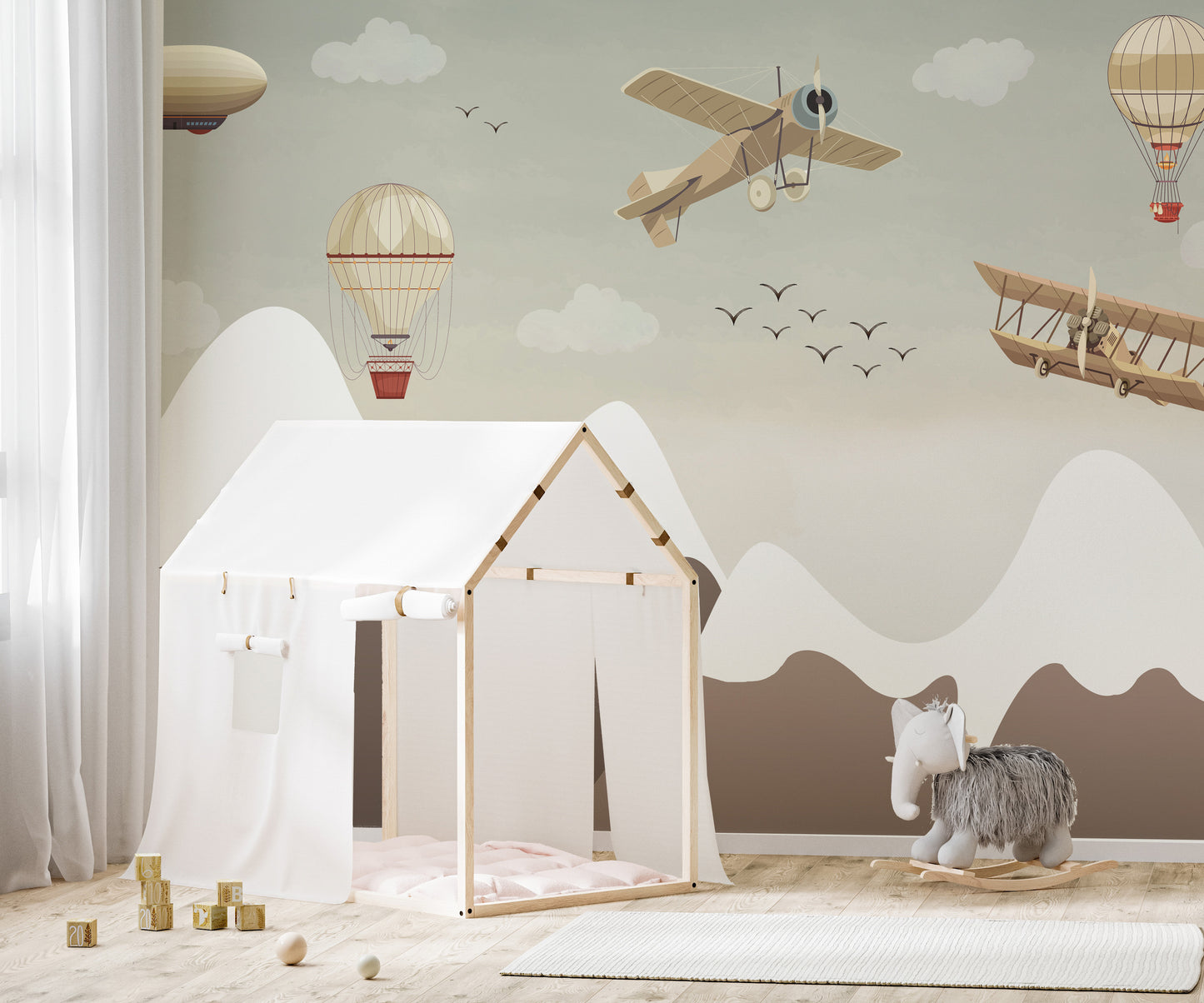 Vintage Flight Wall Mural