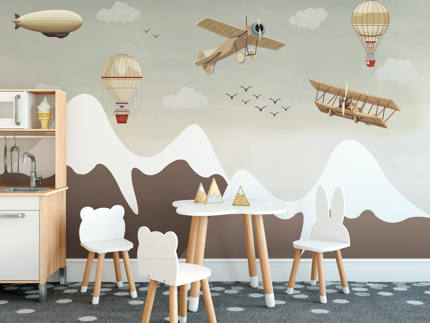 Vintage Flight Wall Mural