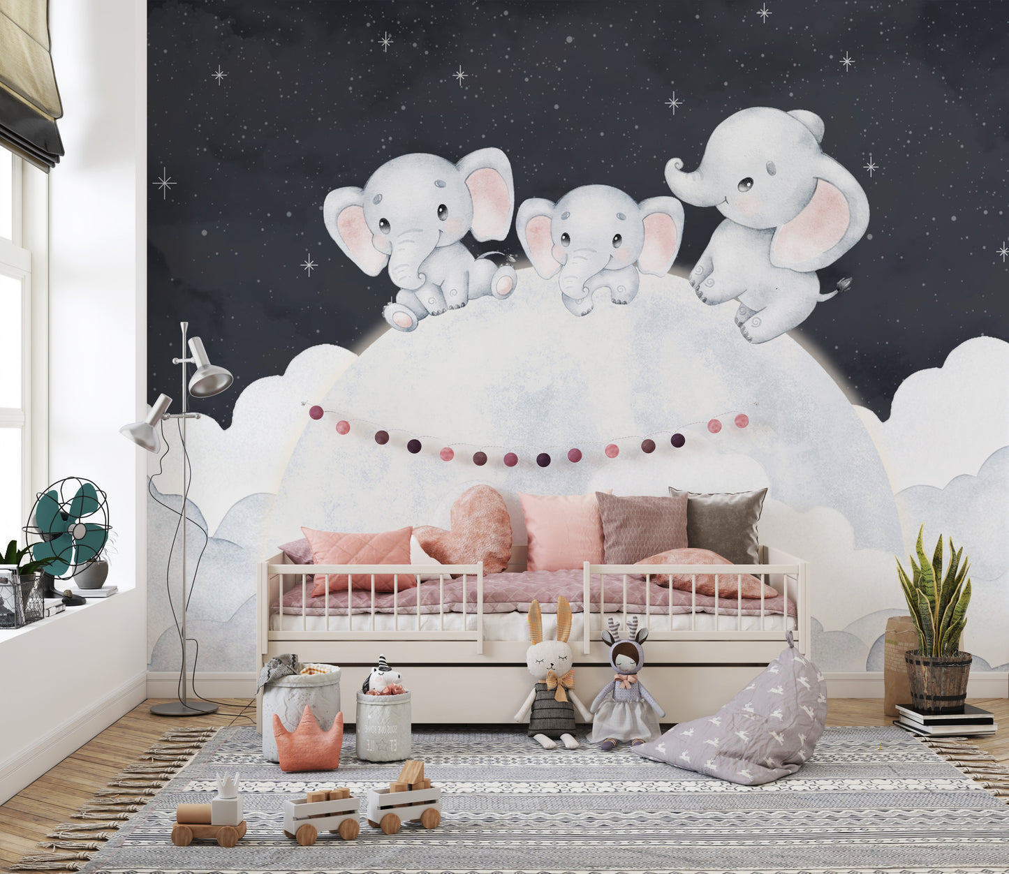 Dreamy Baby Elephant Wallpaper