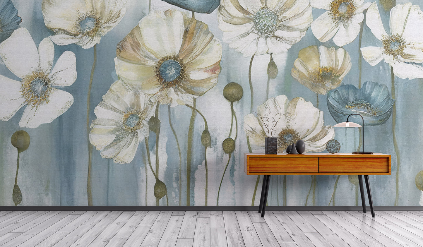 Anemones Whisper Wall Mural