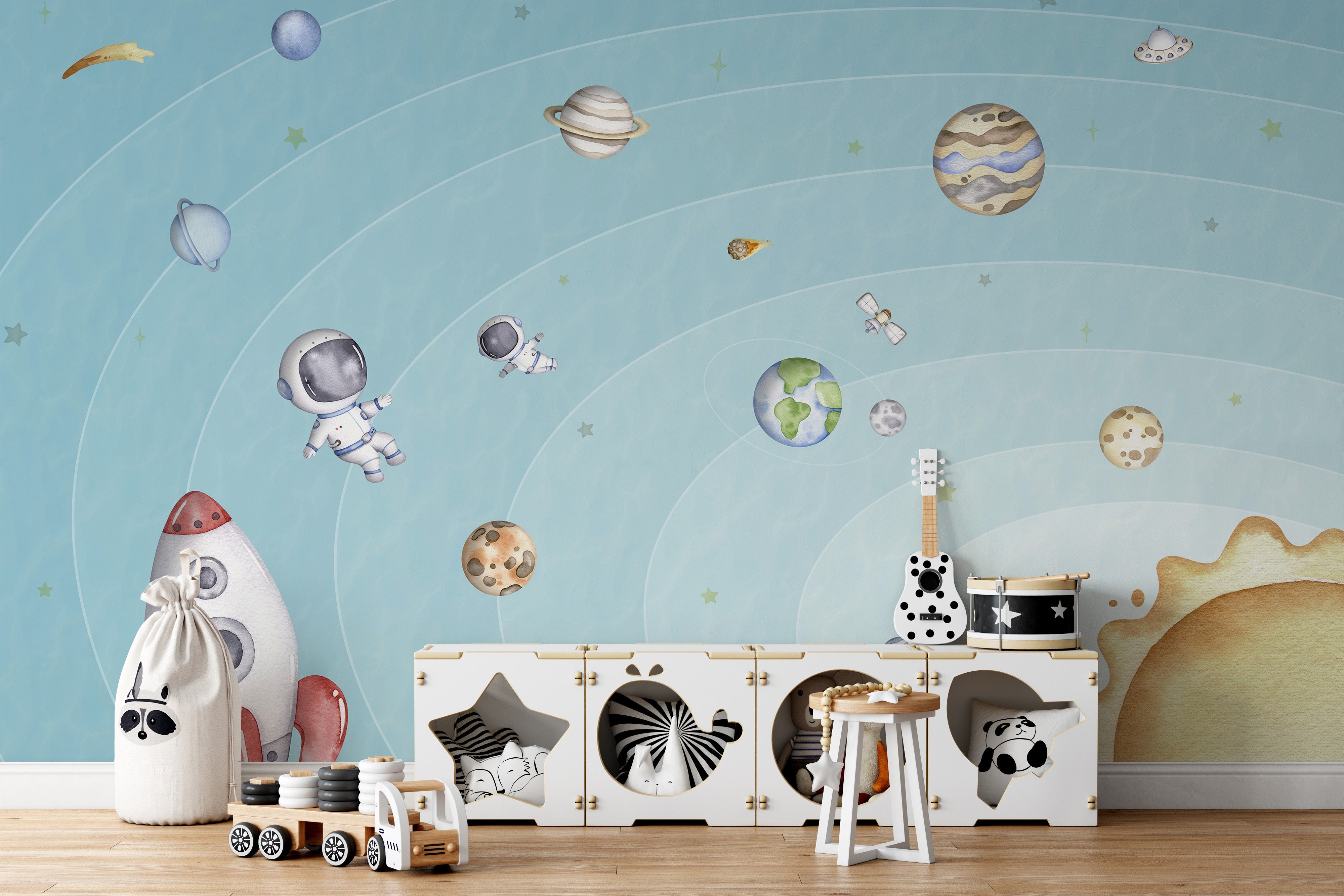 Space Joy Light Wallpaper Mural