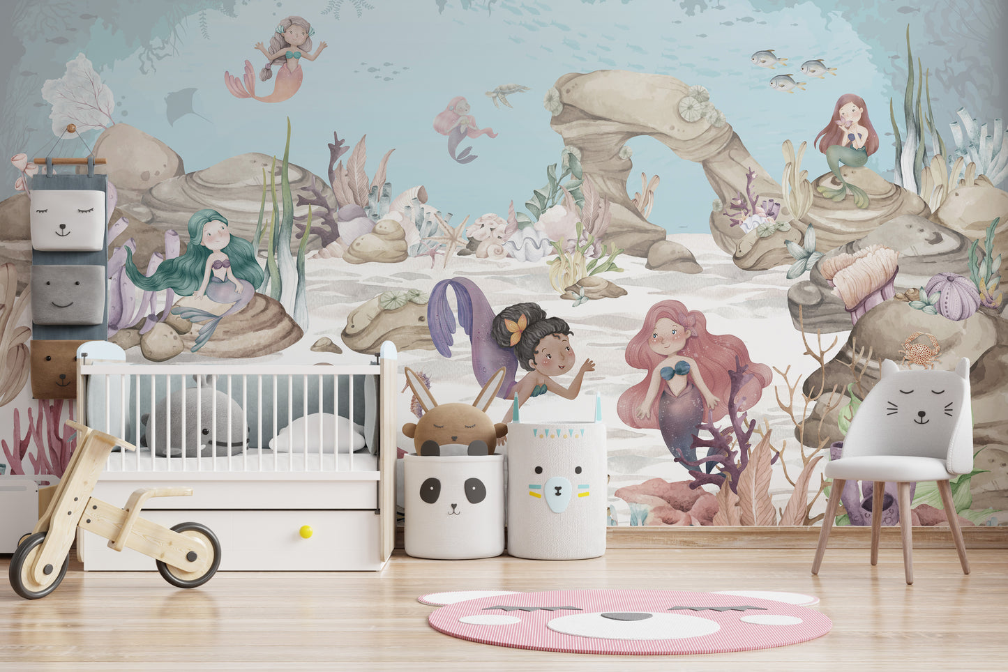 Mermaid Miracles Girls Room Mural