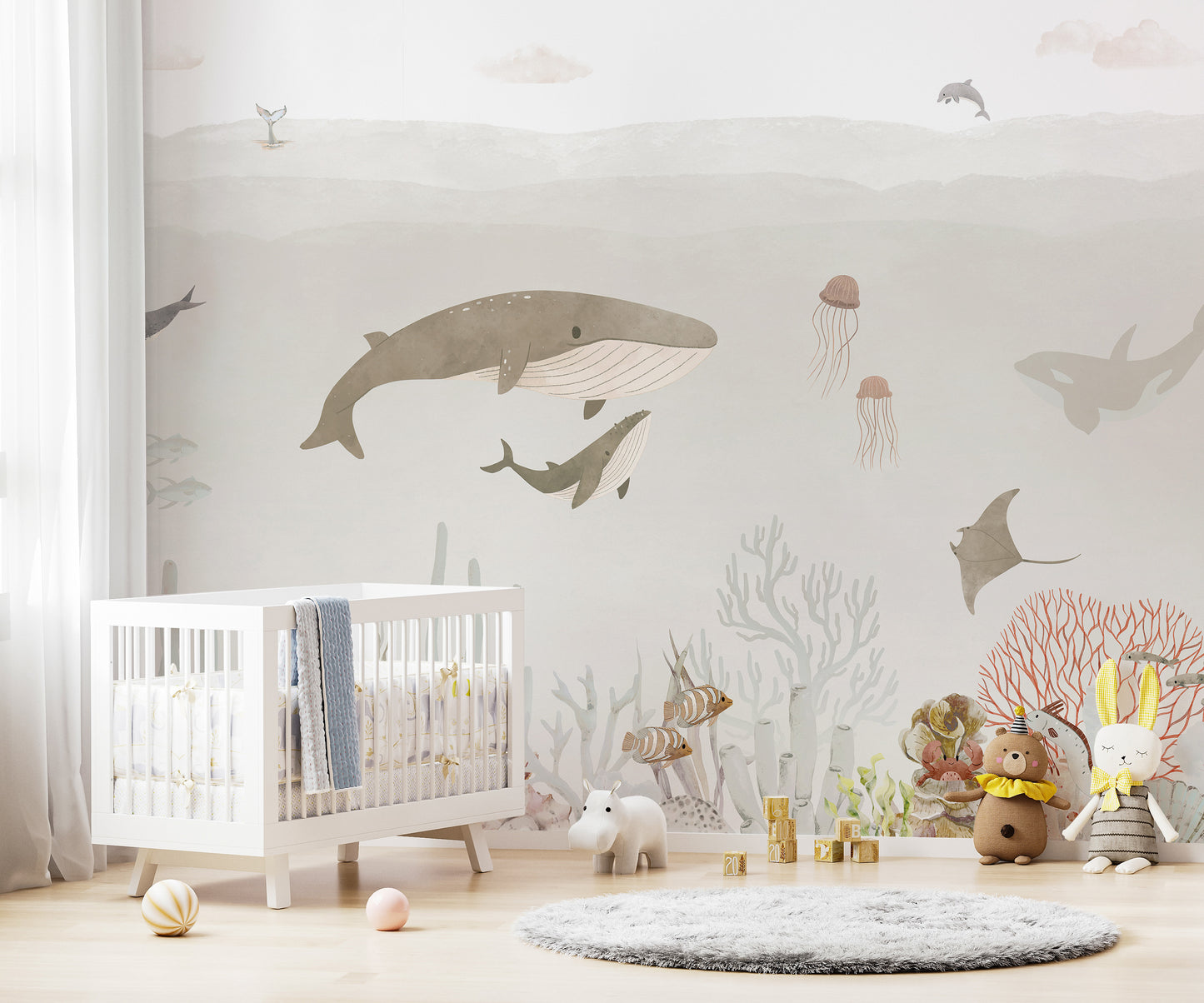 Sensational Sea Brown Wall Mural