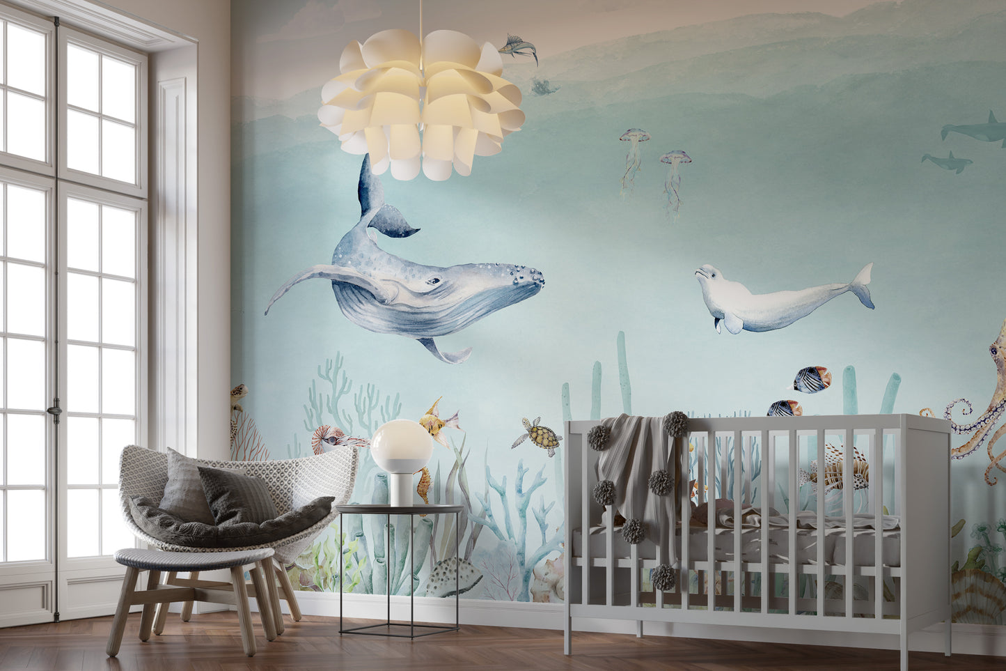 Secret sea life wallpaper murals