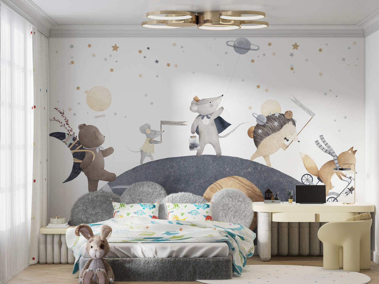 Starry Night Kids Wall Mural
