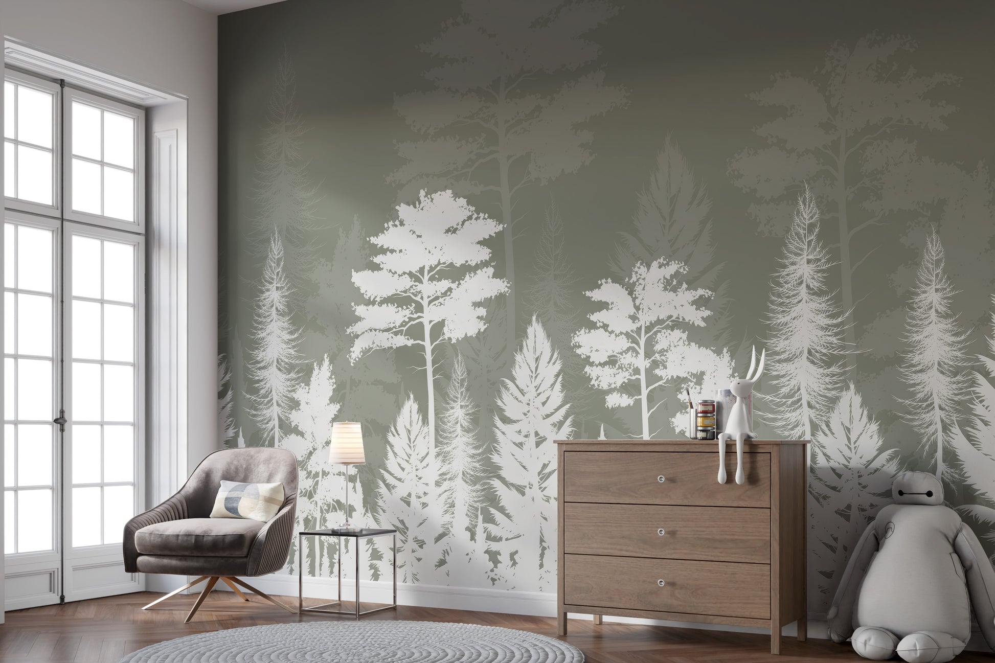 Twilight Woods Wall Mural
