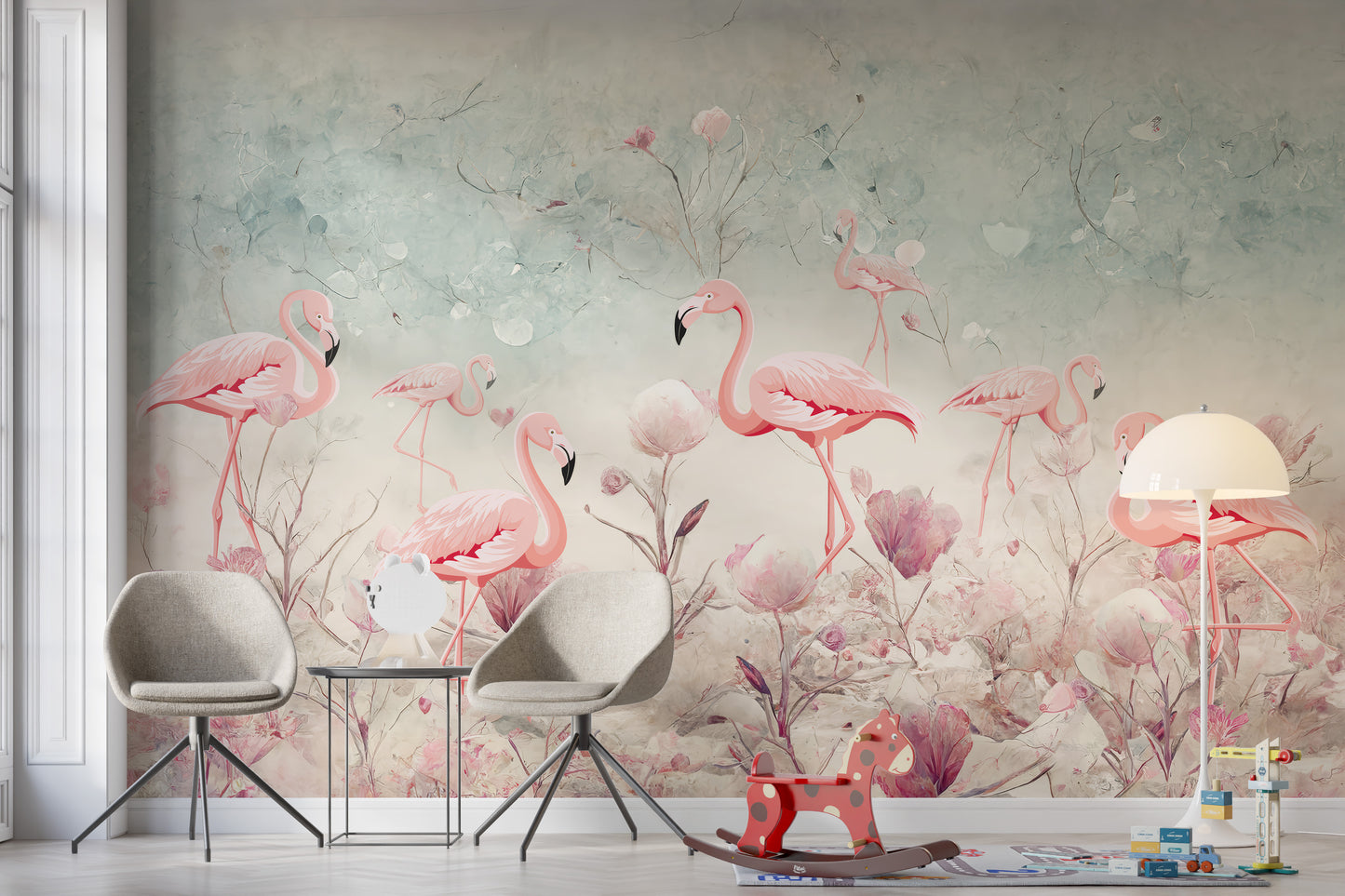 Magical Flamingo Sanctuary Wall Art
