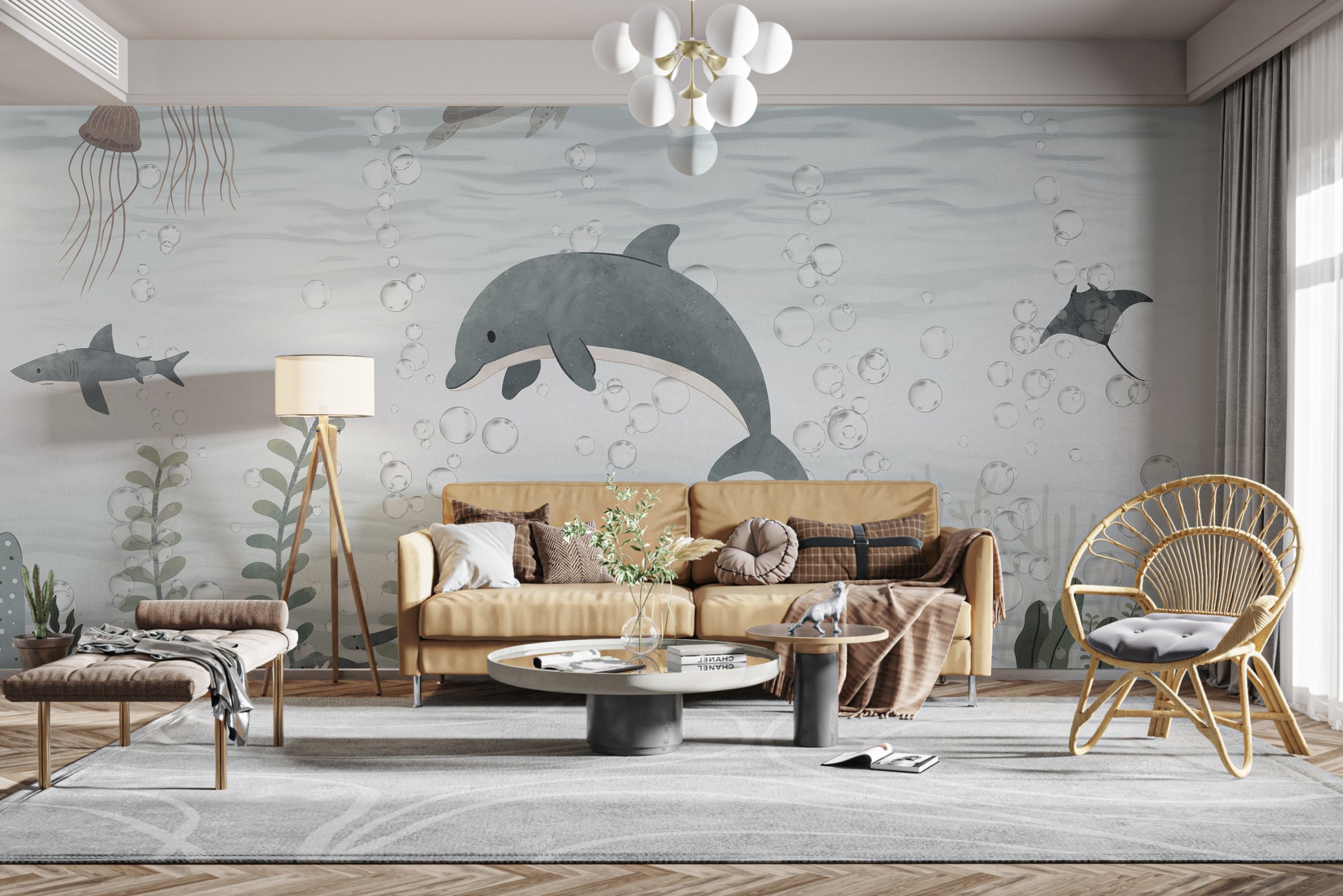 Tranquil Marine Ecosystem Wall Mural
