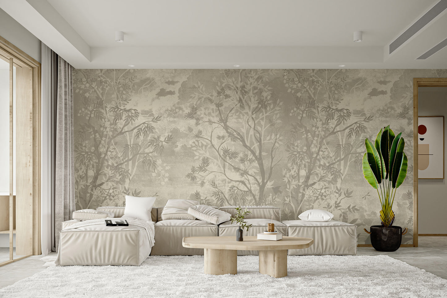 Moonlit Aves Wallpaper Mural