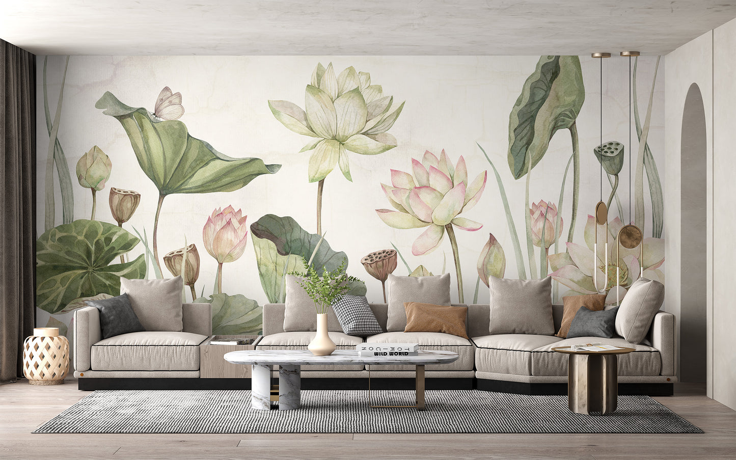 Lovely water lilies wallpaper murals