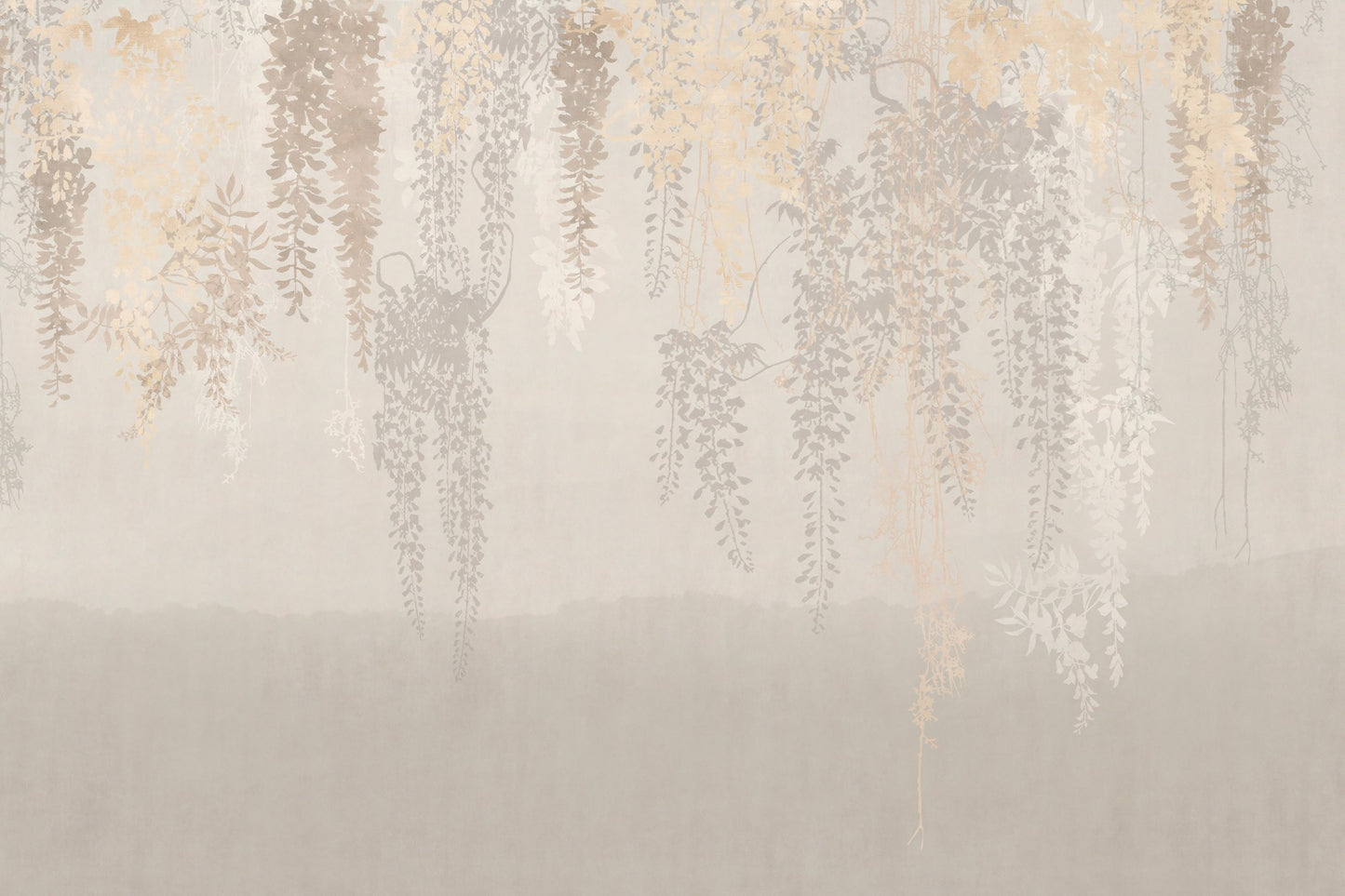 Elysian Autumn Leaf Cascade Wallpaper Mural