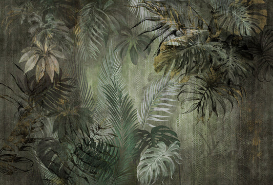 Lush Green Jungle Symphony Wallpaper Mural