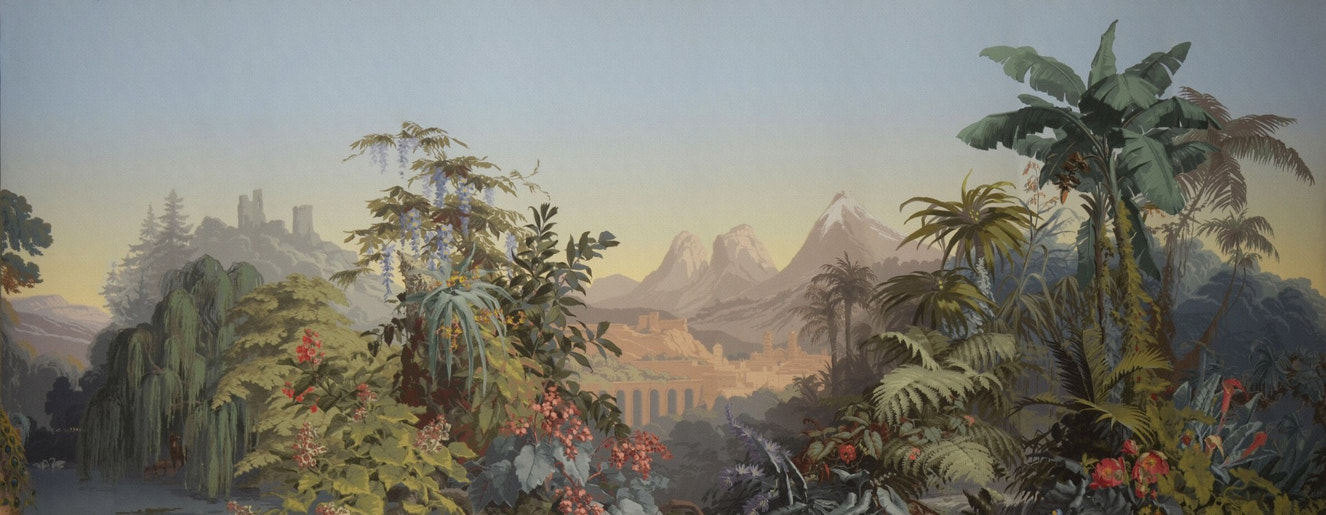 Tropical Forest & Mountains Wallpaper Murals - Giffywalls