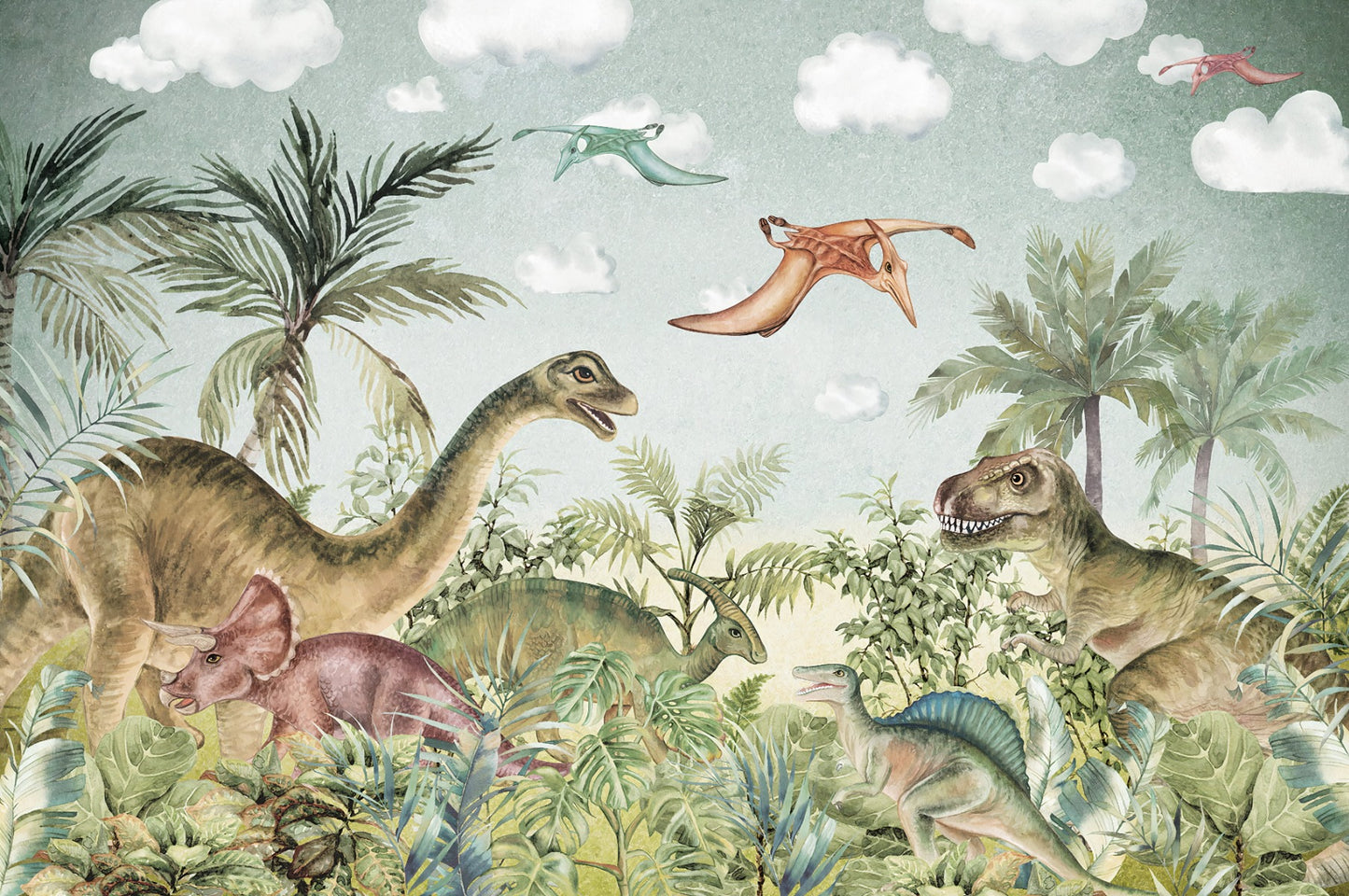 Jurassic Adventure Kids Room Wall Murals