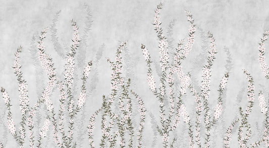 White Colour Flower Branches Peel and Stick Wallpaper Murals