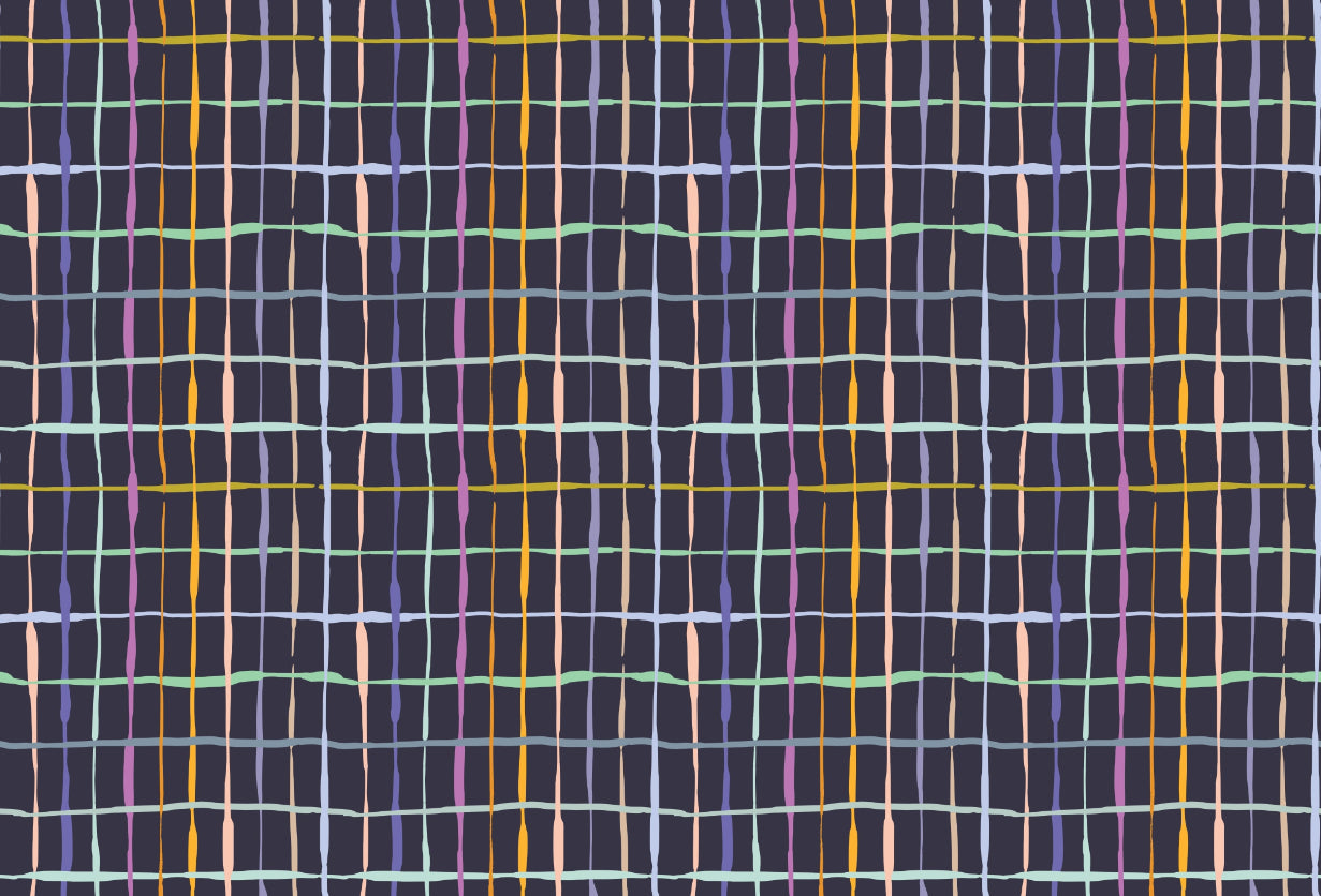 Colourful Bold Handdrawn Lines Wallpaper