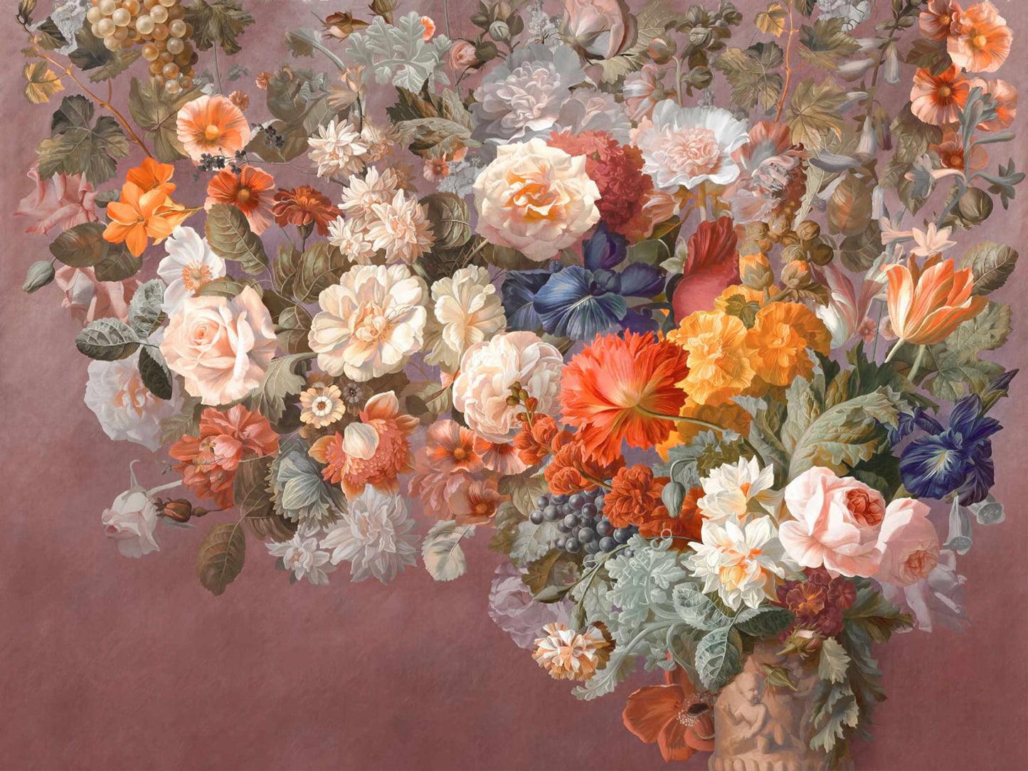 Dutch Rose Oil Artistry Wallpaper Mural