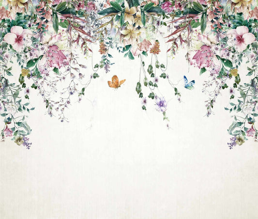 Floral Spectrum A Vivid Botanical Wall Mural