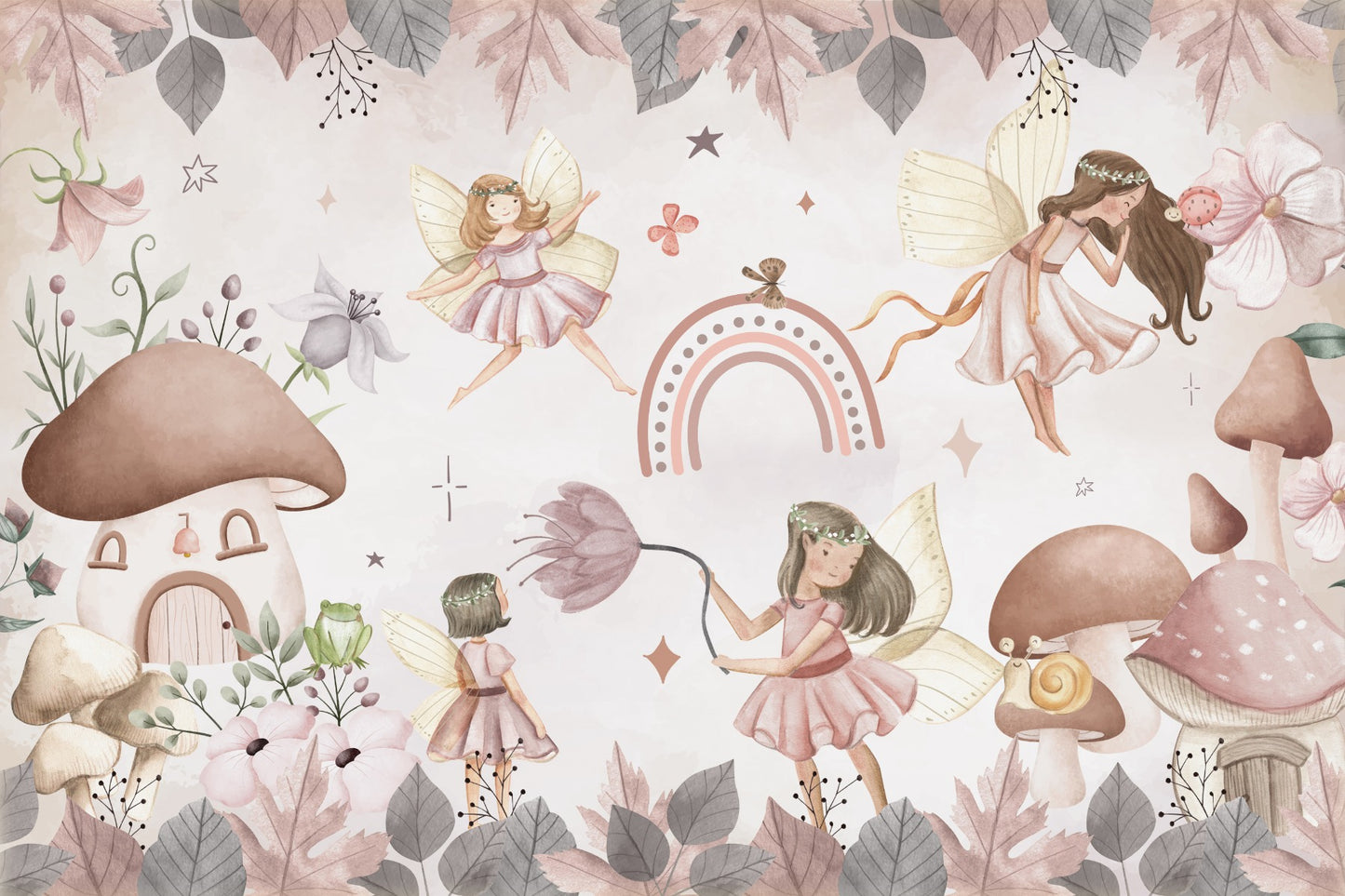 Enchanted Forest Fairies Wall Mural