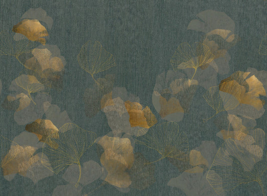 Gold Leaves Wallpaper Murals