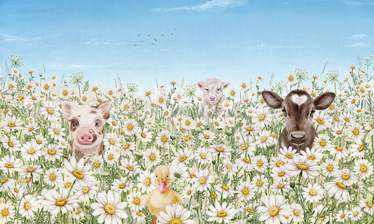 Farm Animals Wallpaper Mural