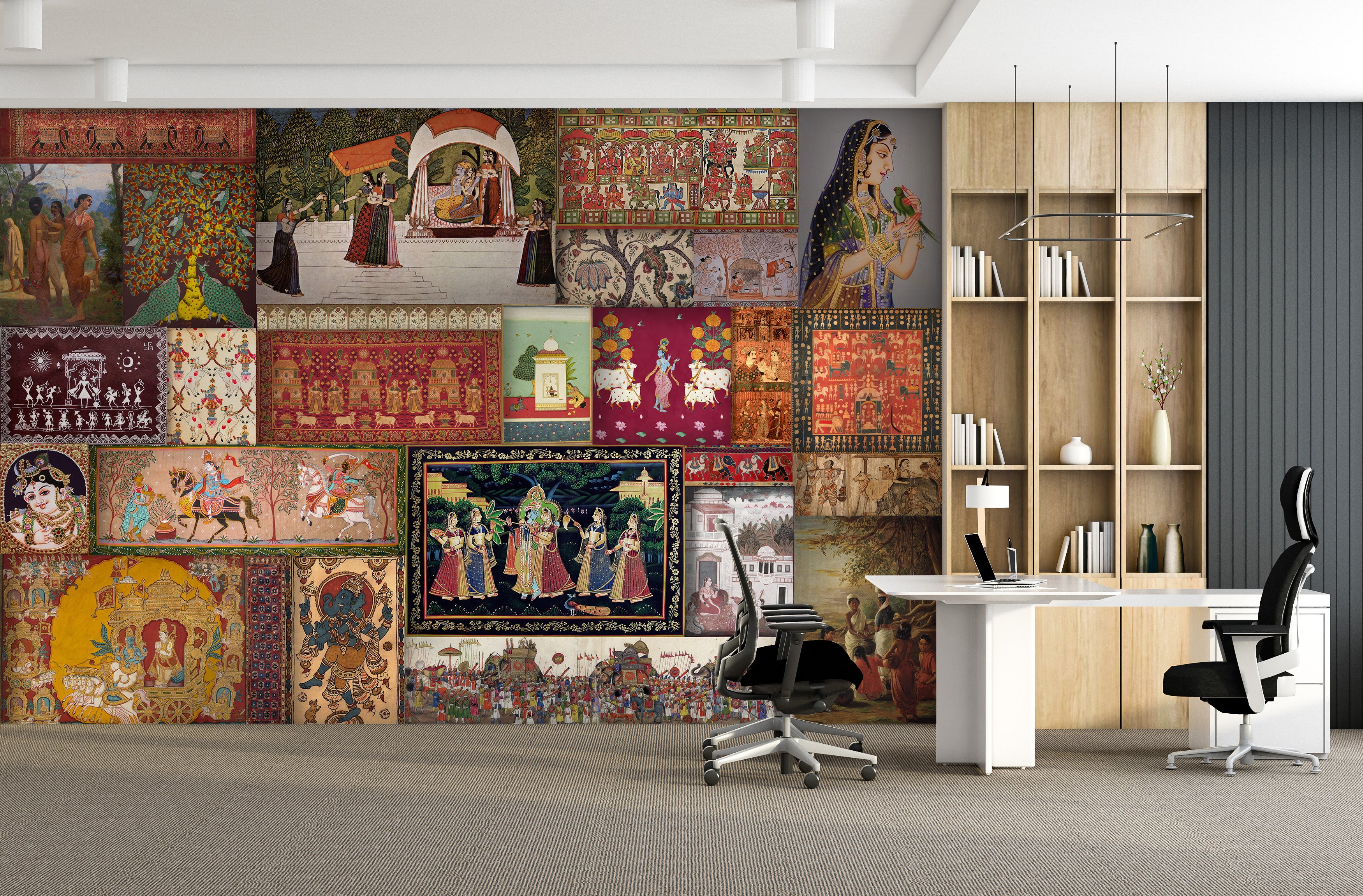 Cultural Epochs of India Wall Decor
