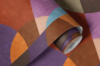 Bauhaus Geometric Boho Pattern Wallpaper