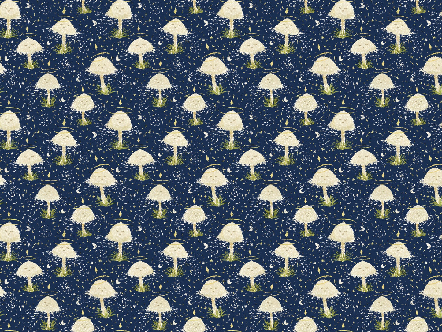 Dancing Mushrooms Wallpaper Murals