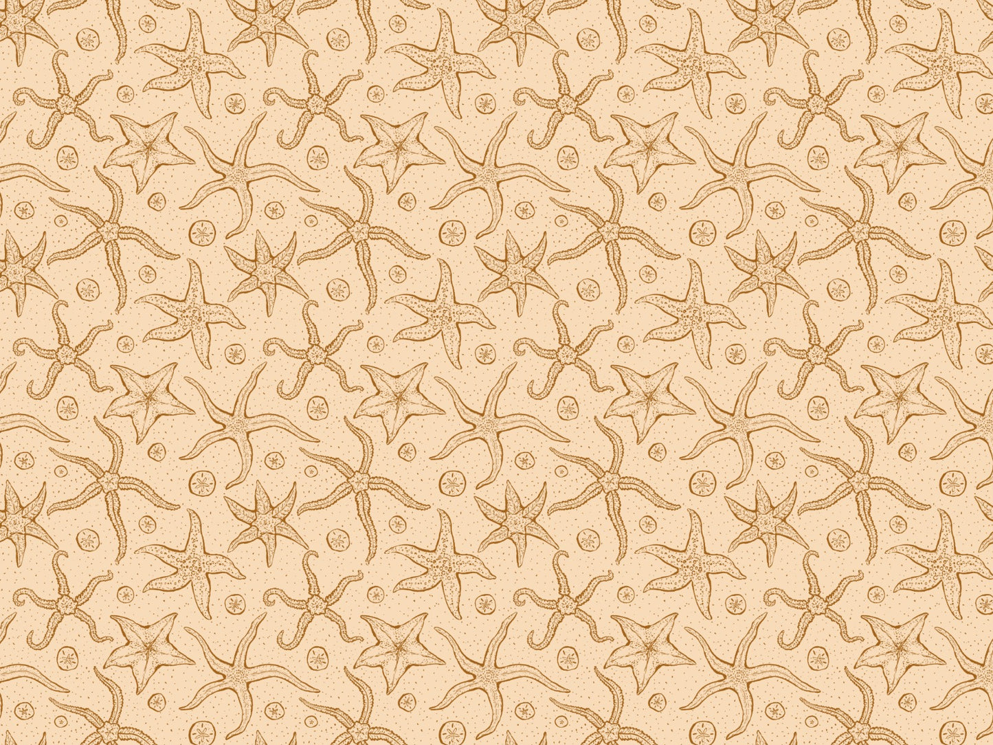 Warm Brown Echinoderms Wallpaper