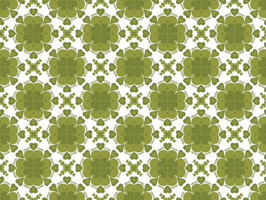 Green Clover Geometric Wallpaper