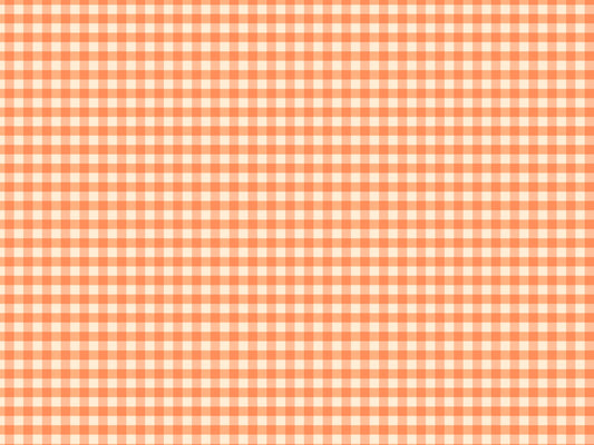 Peach Gingham Wallpaper