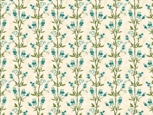 Sweet Peas Blue Wallpaper