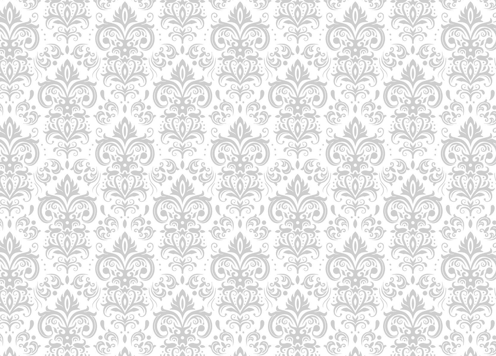 Silver Damask Wallpaper