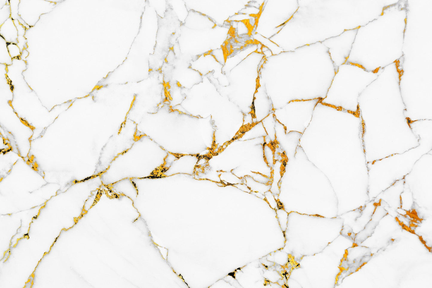 Classic White Gold Marble Peel And Stick Wallpaper Mural